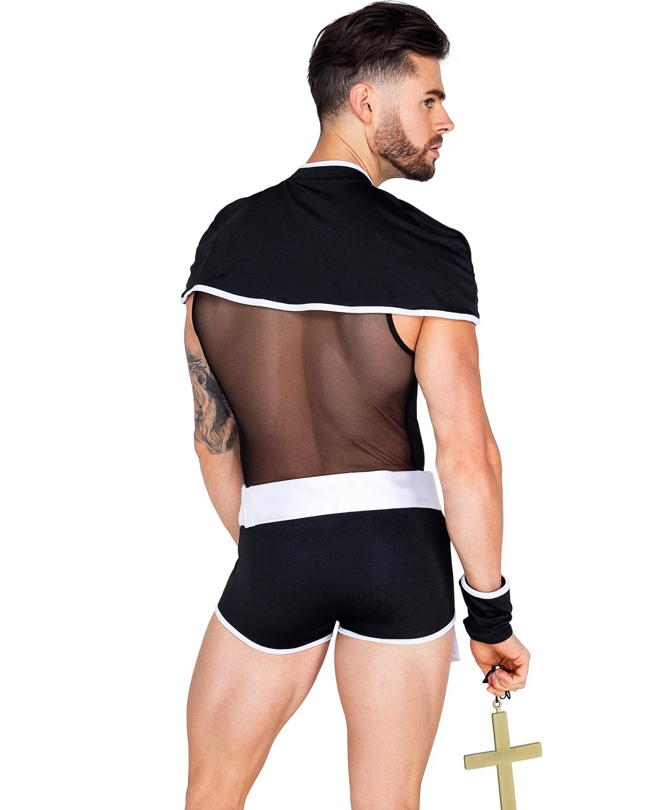 3pc Sinful Confessions Priest Costume - Image 3