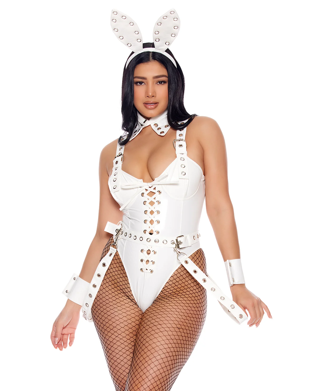 5pc White Rabbit Women's Costume - Image 7