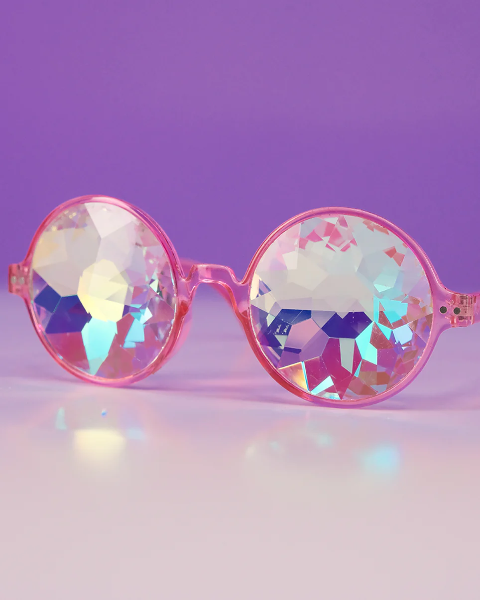 Retro Round Kaleidoscope Glasses - Image 3