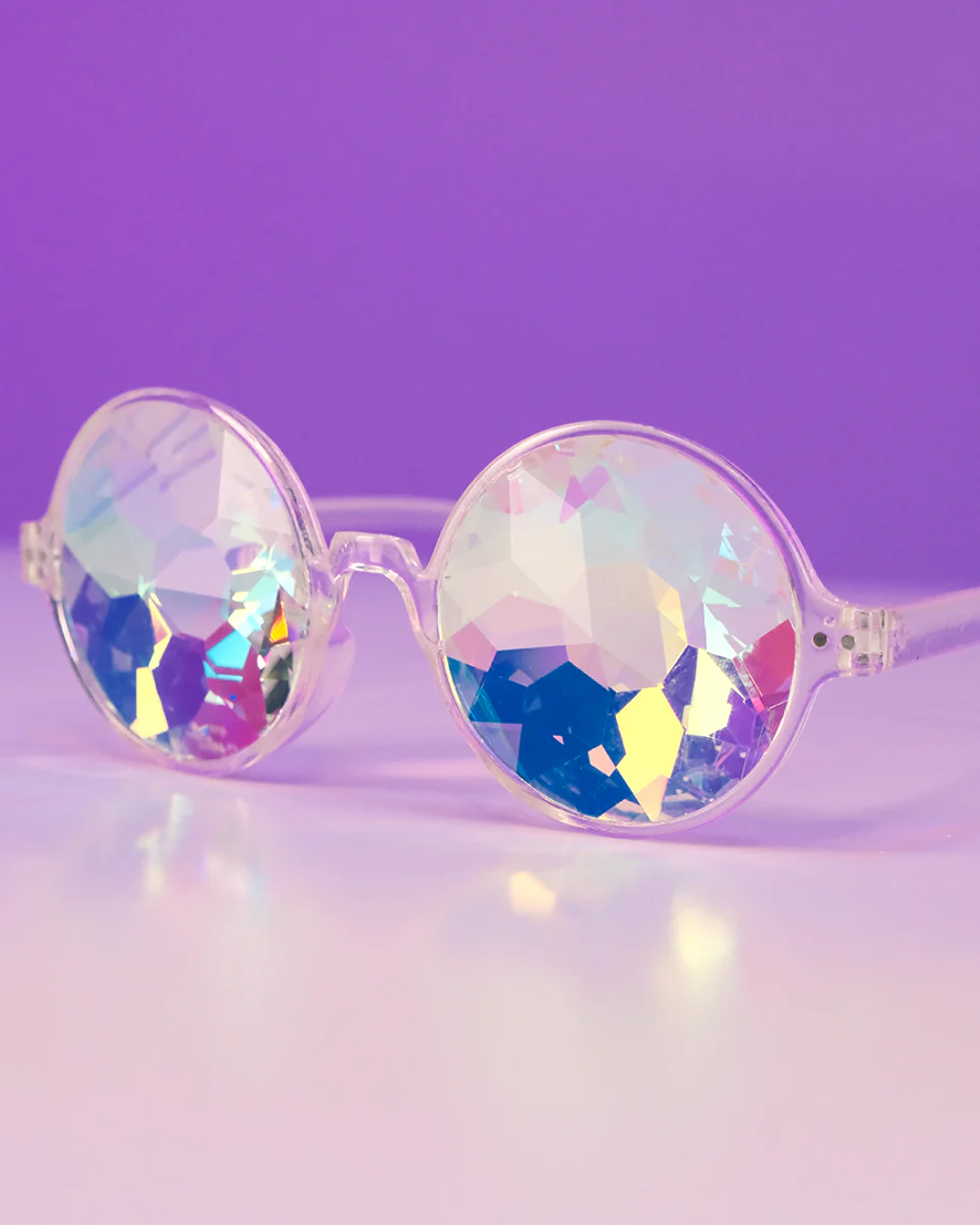 Retro Round Kaleidoscope Glasses - Image 4
