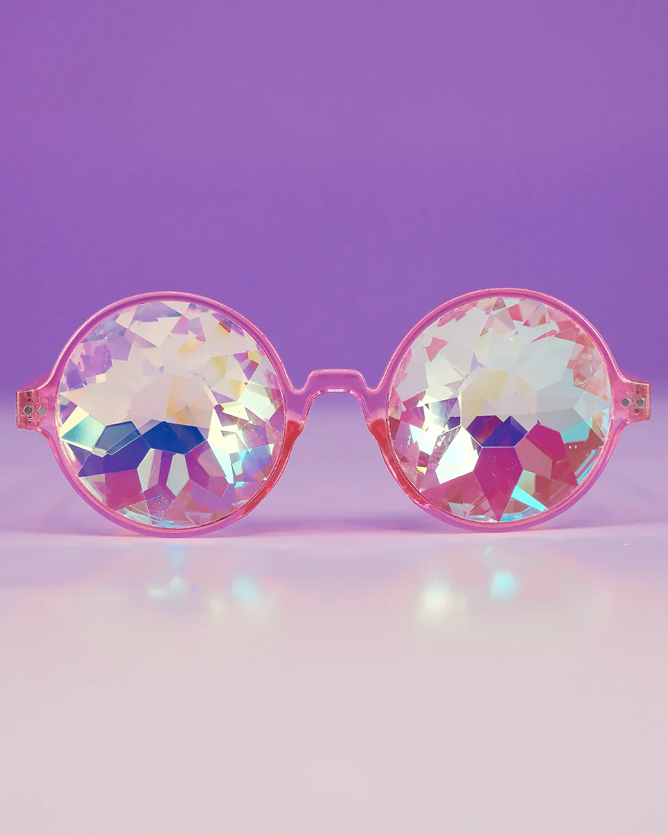 Retro Round Kaleidoscope Glasses - Image 5