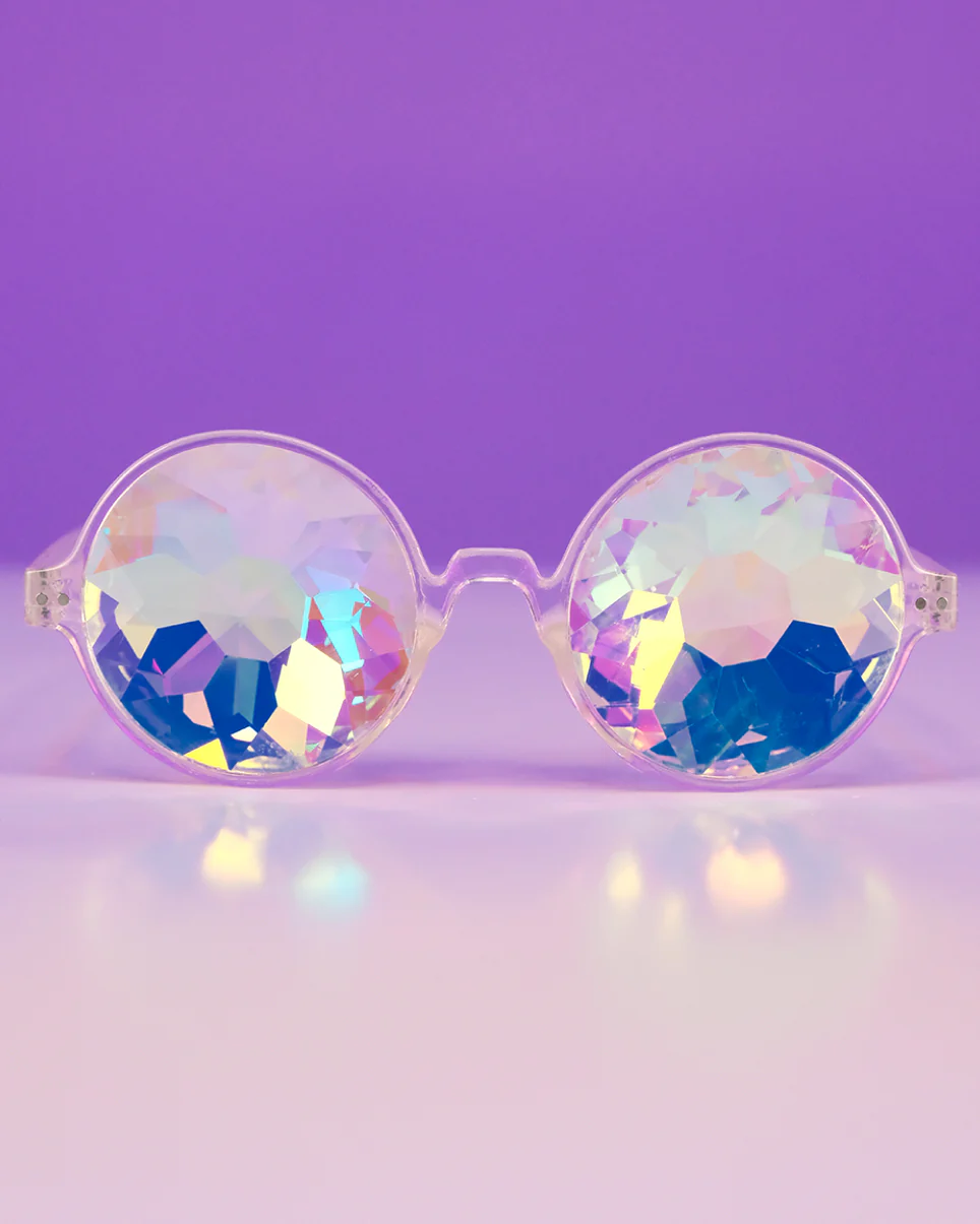 Retro Round Kaleidoscope Glasses - Image 6