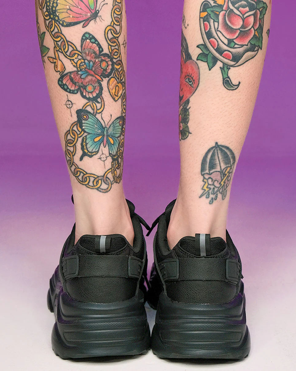 Black Briella Chunky Sneakers - Image 3