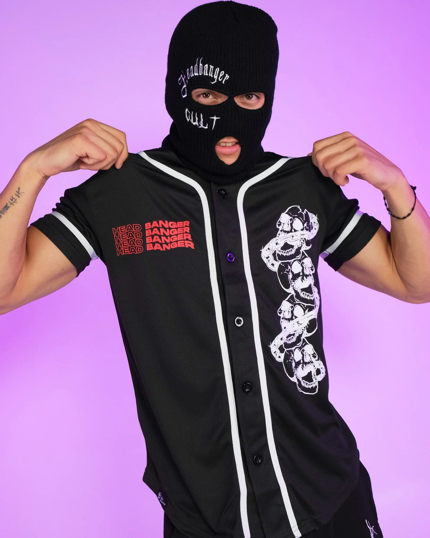 Catch Me At The Rails Headbanger Black Jersey - Image 4