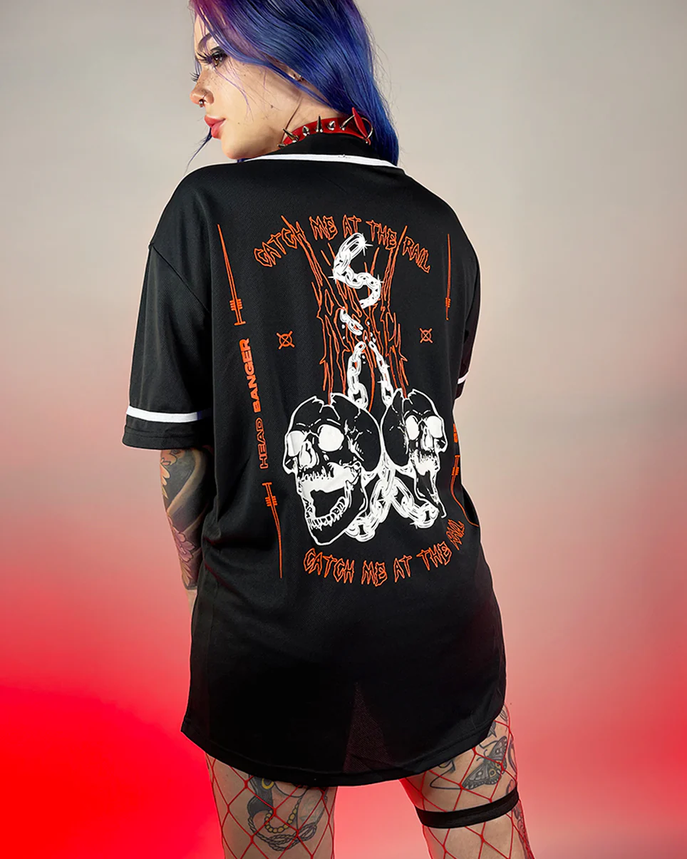 Catch Me At The Rails Headbanger Black Jersey - Image 8