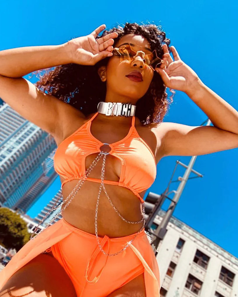 Chain Wrecked Keyhole Top - Image 4