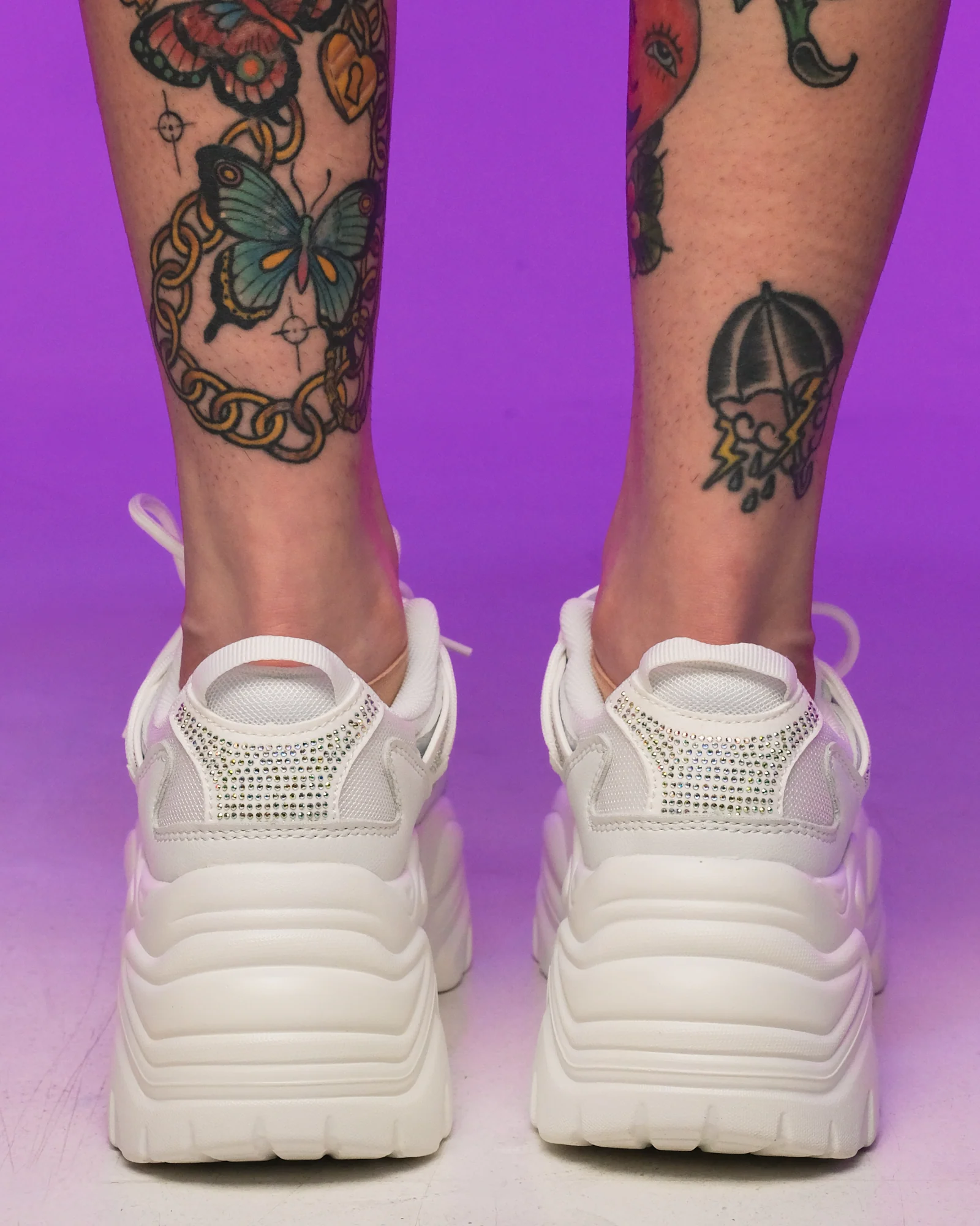 White Steppin' Out Sneakers - Image 4