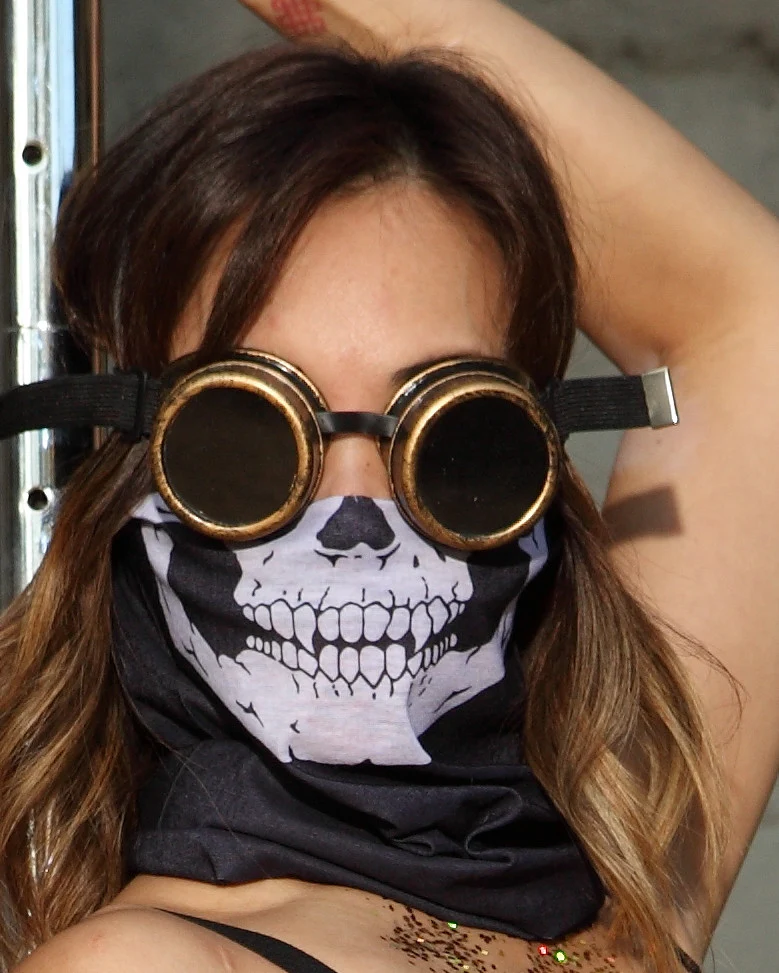 Skull Single Layer Face Mask - Image 3