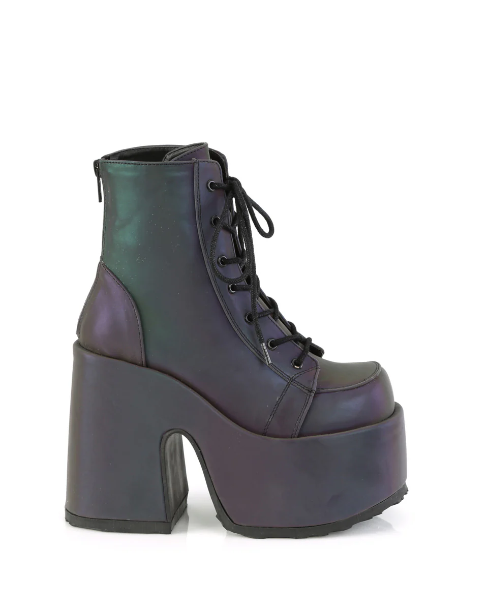 Demonia Rainbow Reflective Platform Bootie - Image 7