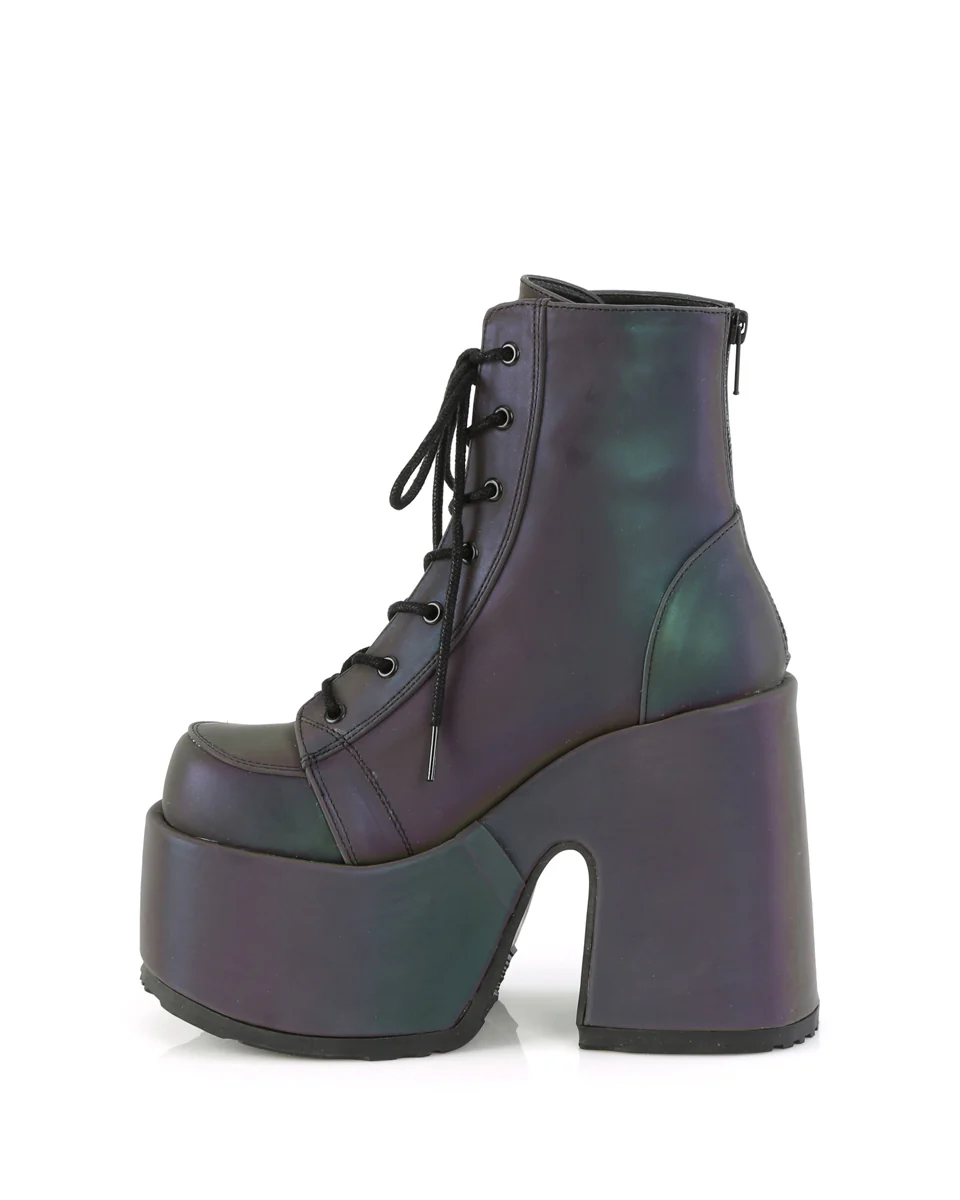 Demonia Rainbow Reflective Platform Bootie - Image 9