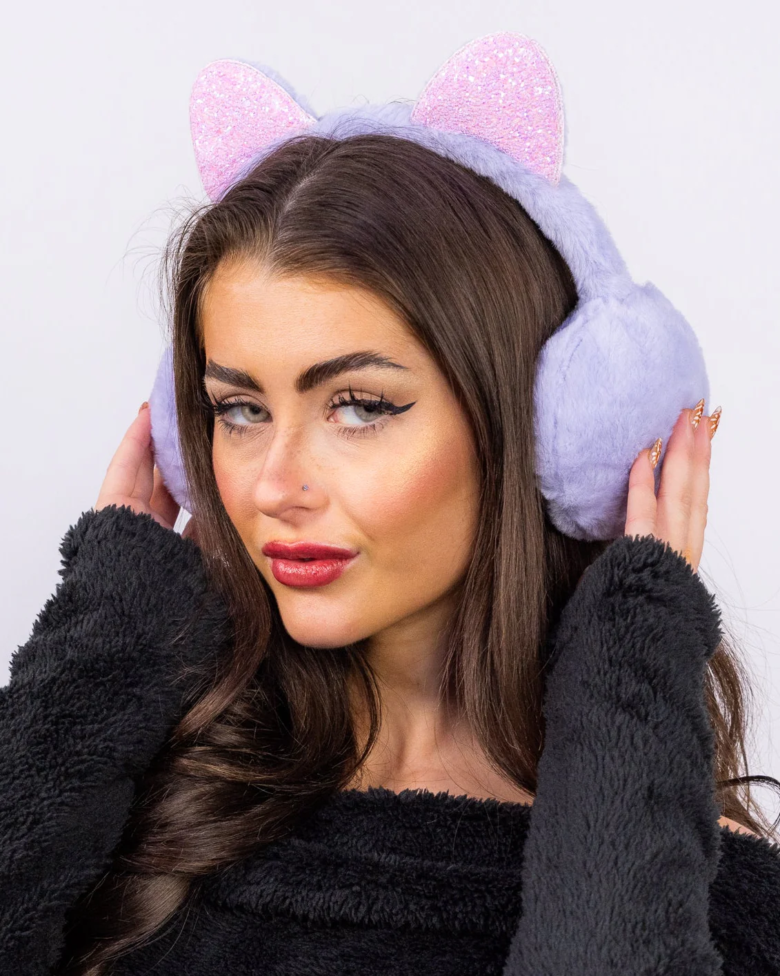 Glitter Kitty Unisex Earmuffs - Image 3