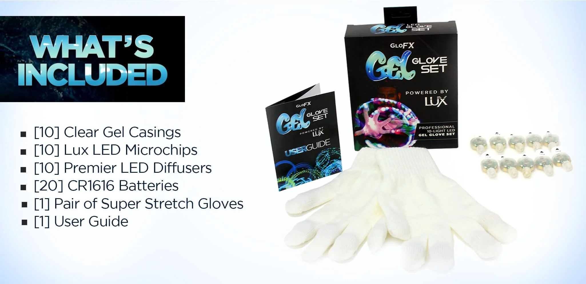 GloFX Lux Gel Glove Set - Image 15