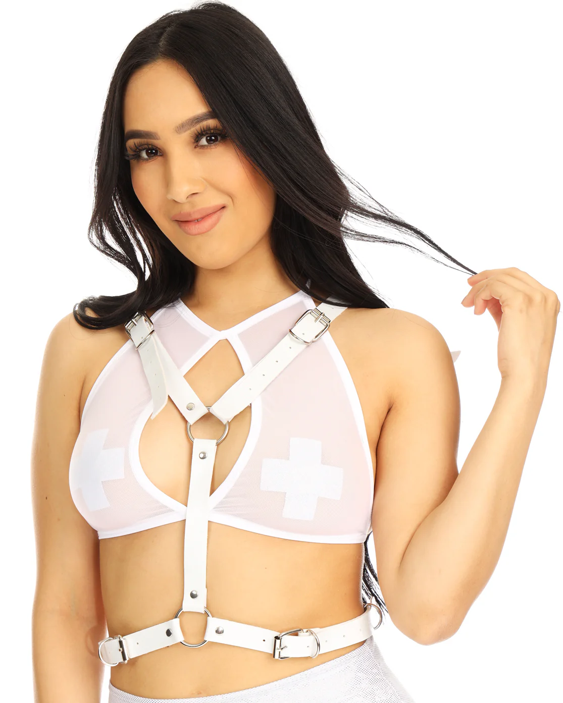 Heaven Sent Faux Leather Wings Harness - Image 10