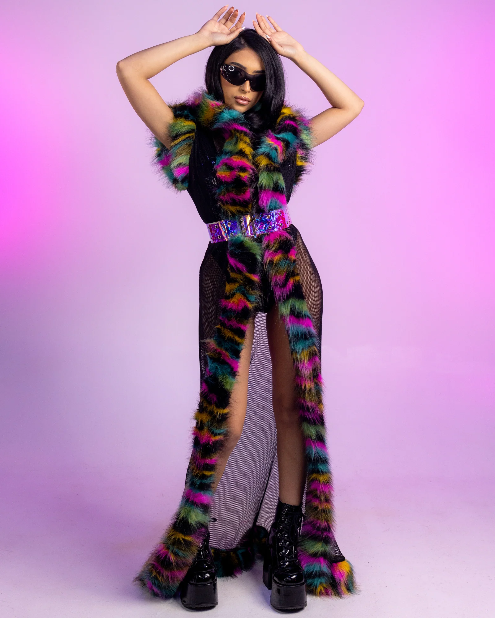 Jungle Wild Faux Fur Duster - Image 5