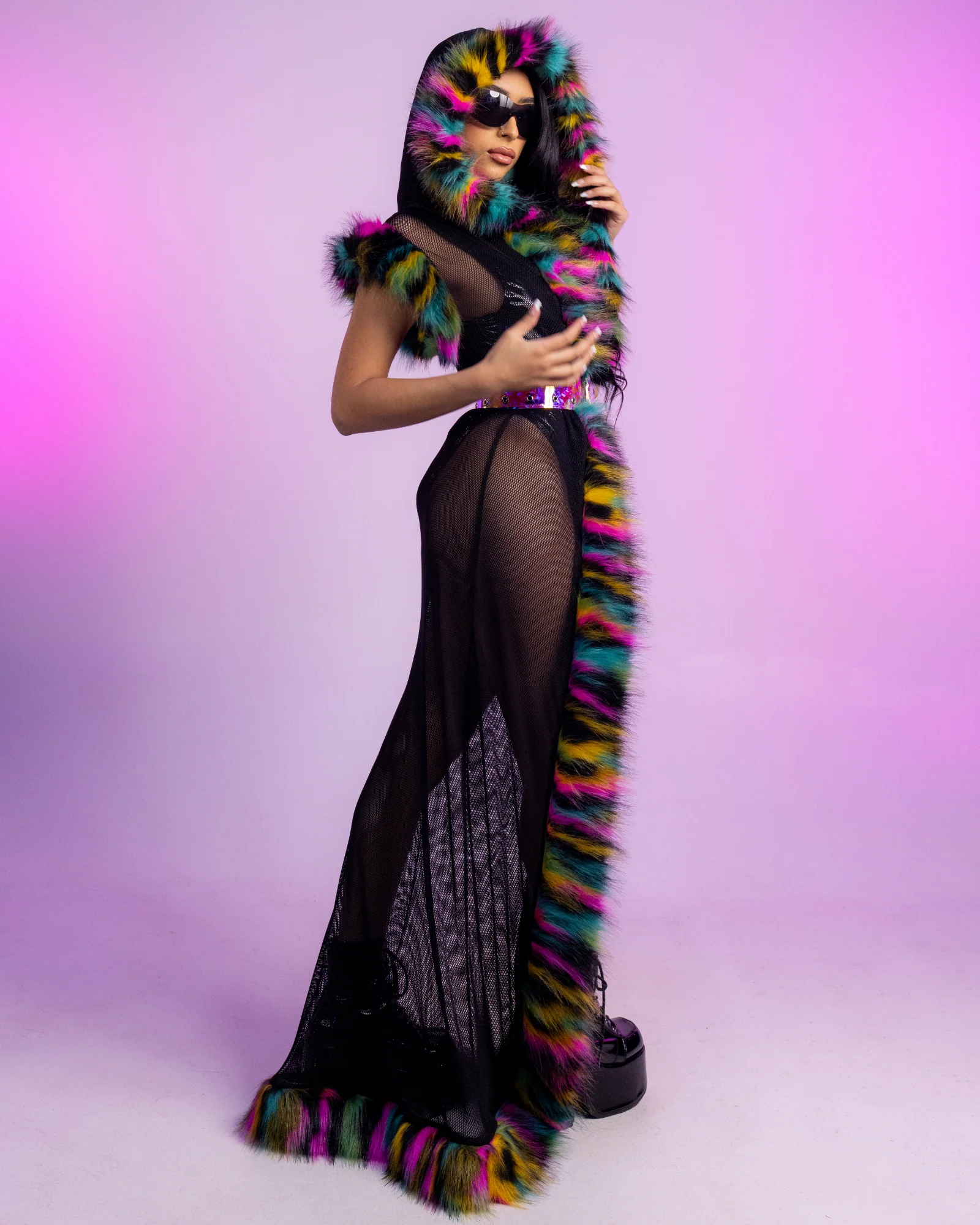 Jungle Wild Faux Fur Duster - Image 6