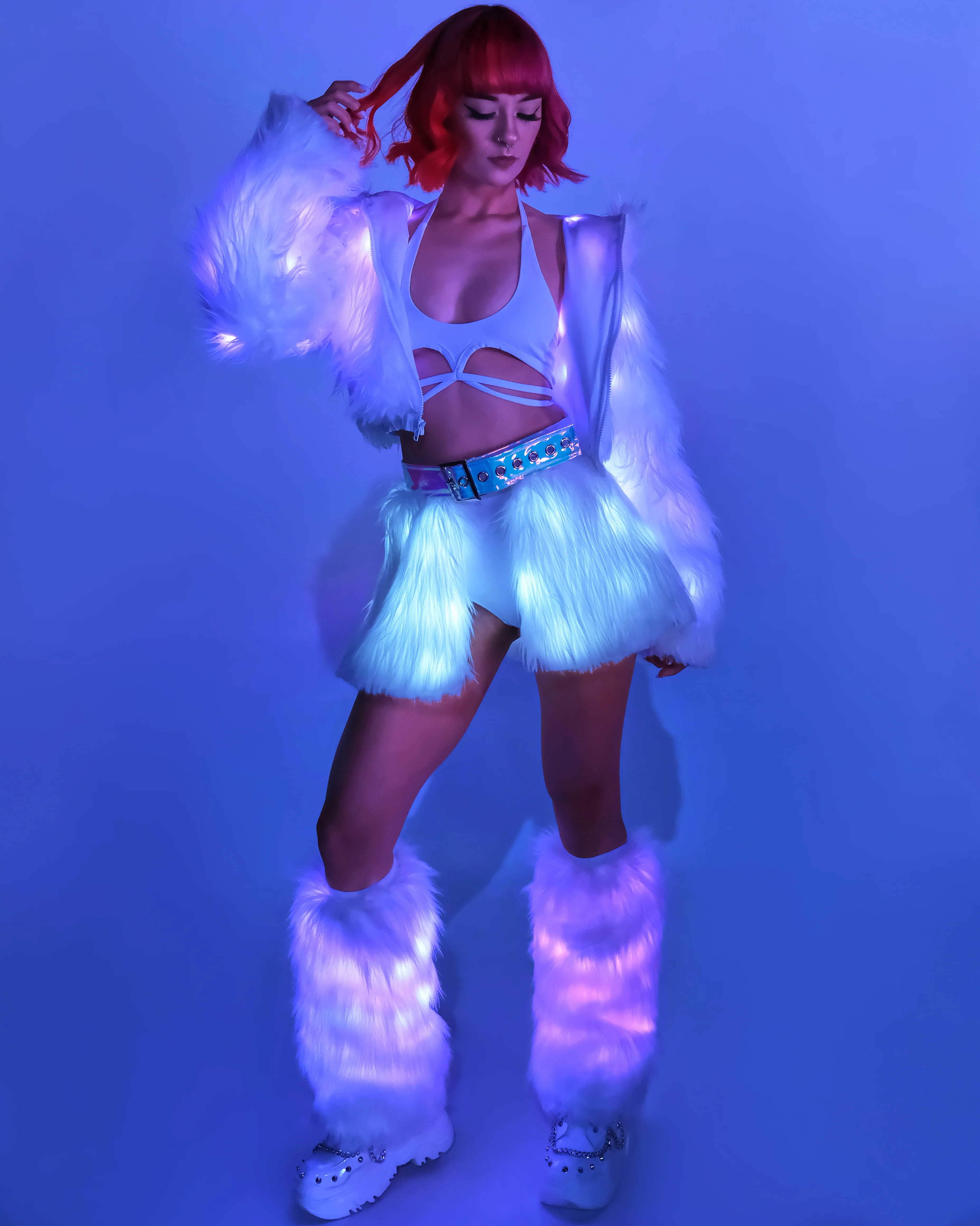 Light Up White Fluffies - Image 4