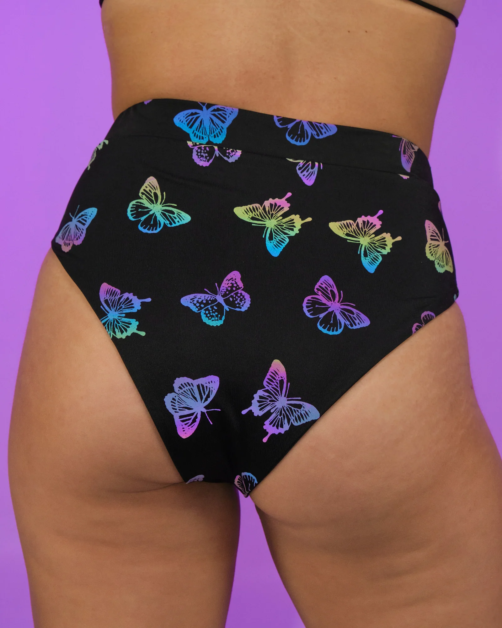 Flash Reflective Butterfly High-Cut Bottoms - Image 3
