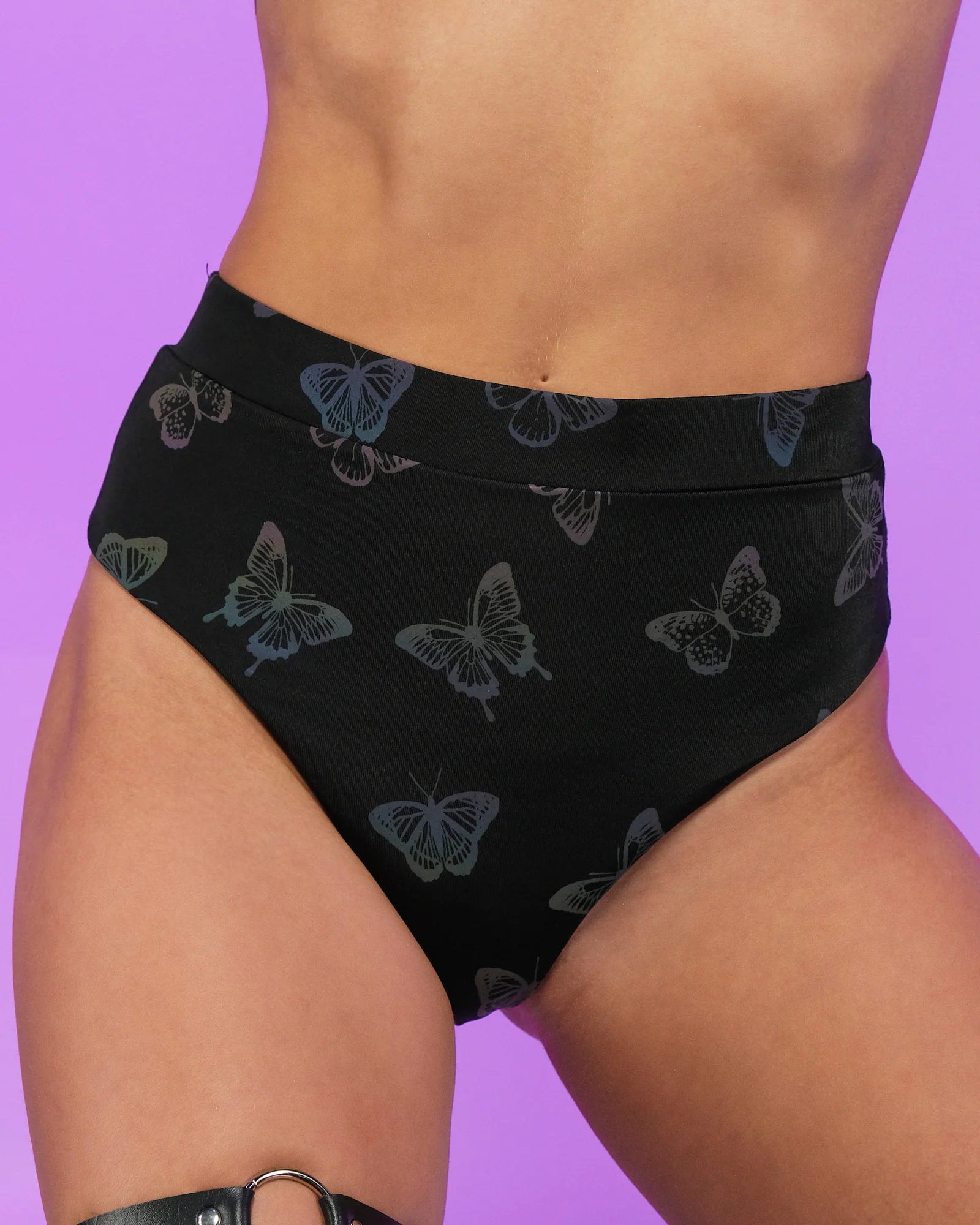 Flash Reflective Butterfly High-Cut Bottoms - Image 6
