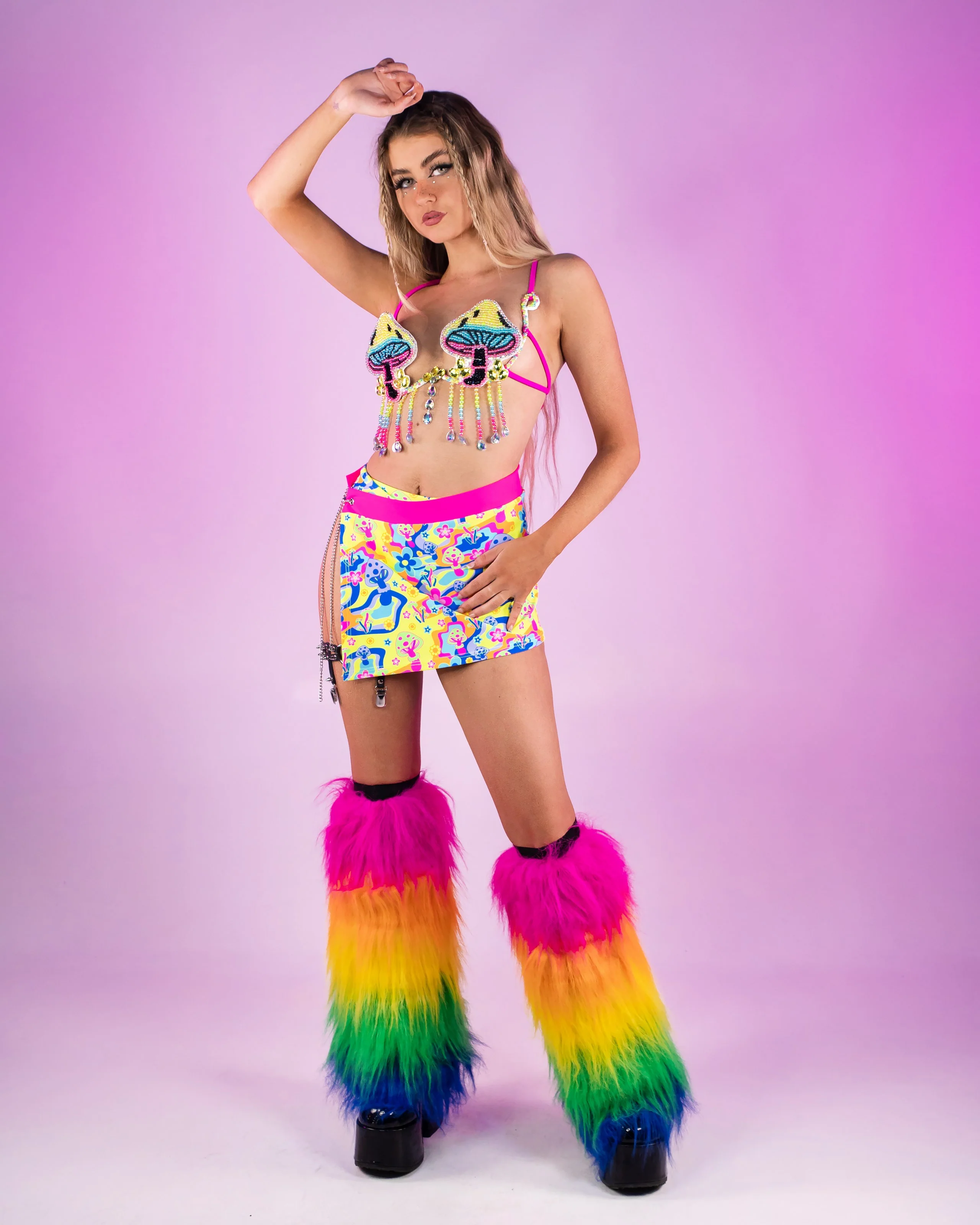 Neon Shroom Carnival Bra - Image 3