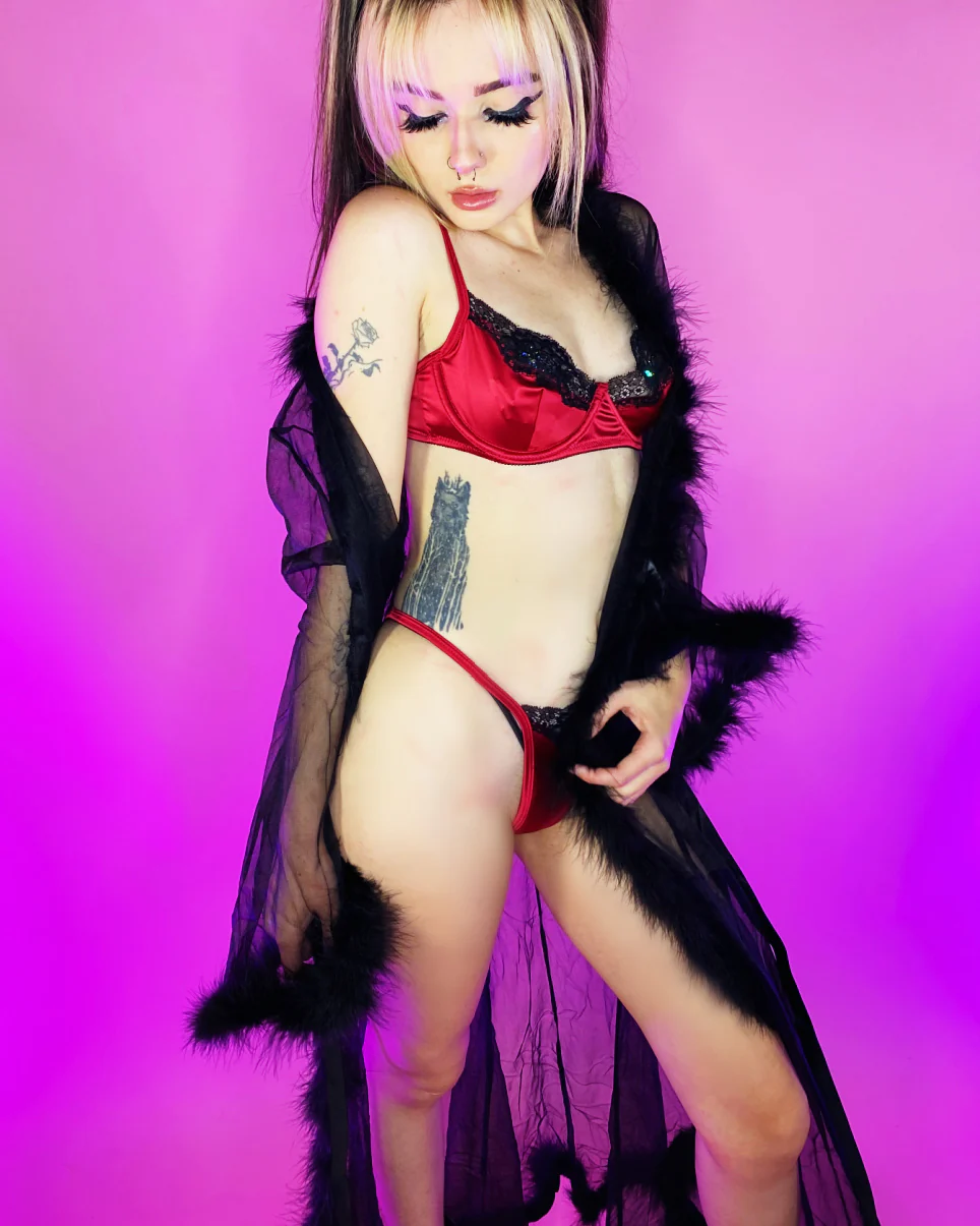 So Xxtra Feather Trim Sheer Long Robe - Image 22