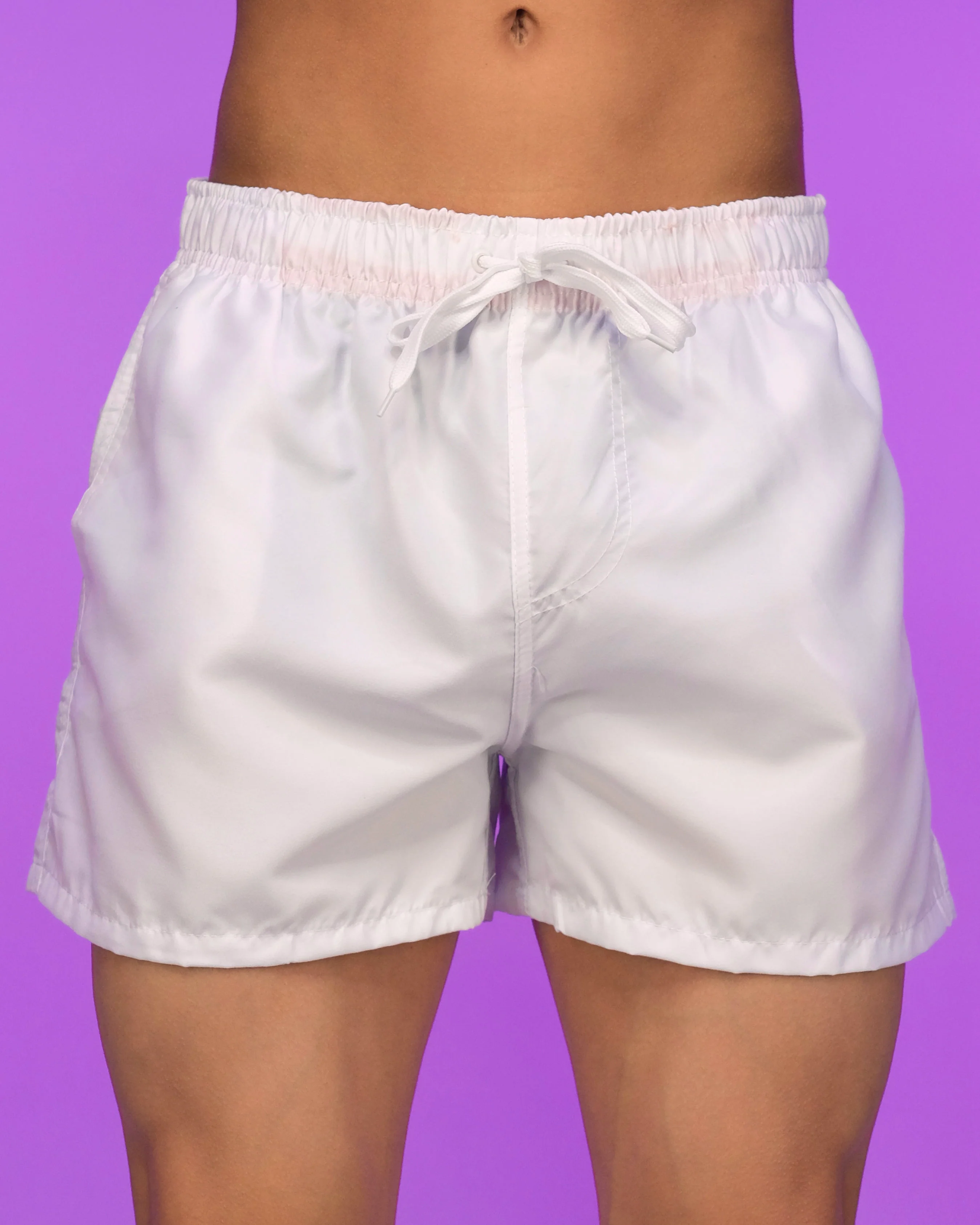 Solid Men's Drawstring Shorts - Image 3