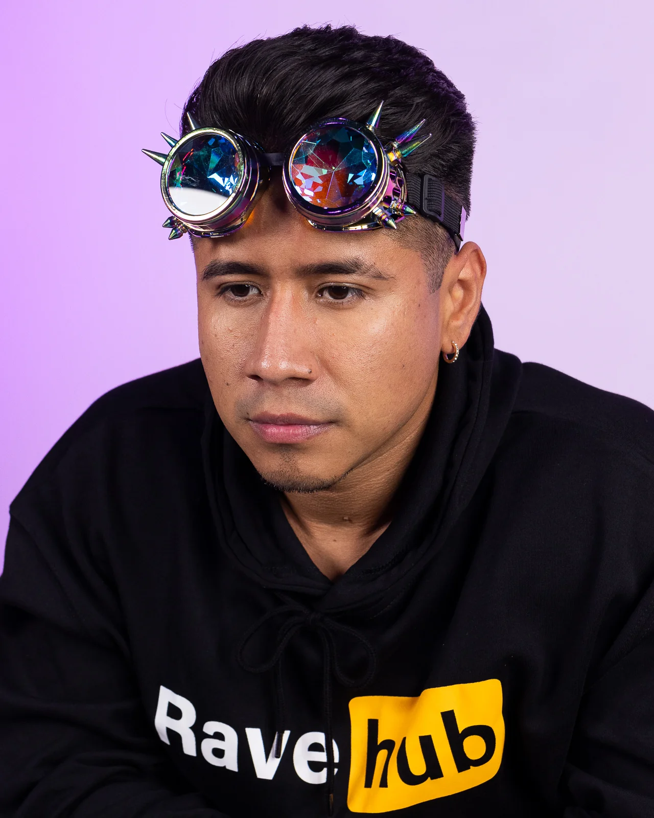 Spiky Kaleidoscope Steampunk Goggles - Image 4