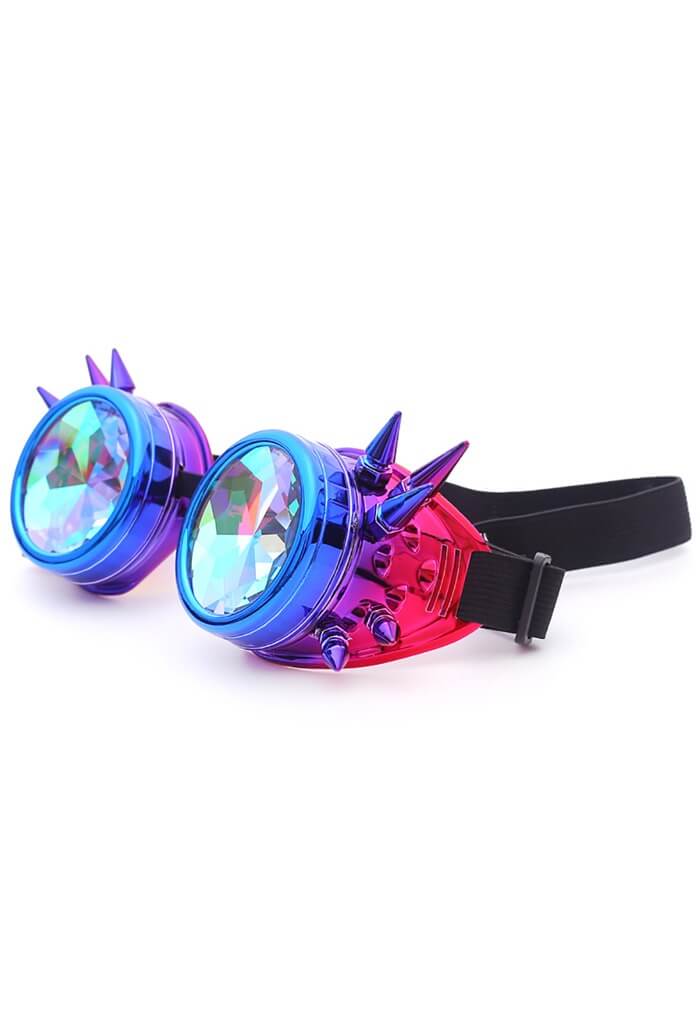 Spiky Kaleidoscope Steampunk Goggles - Image 5