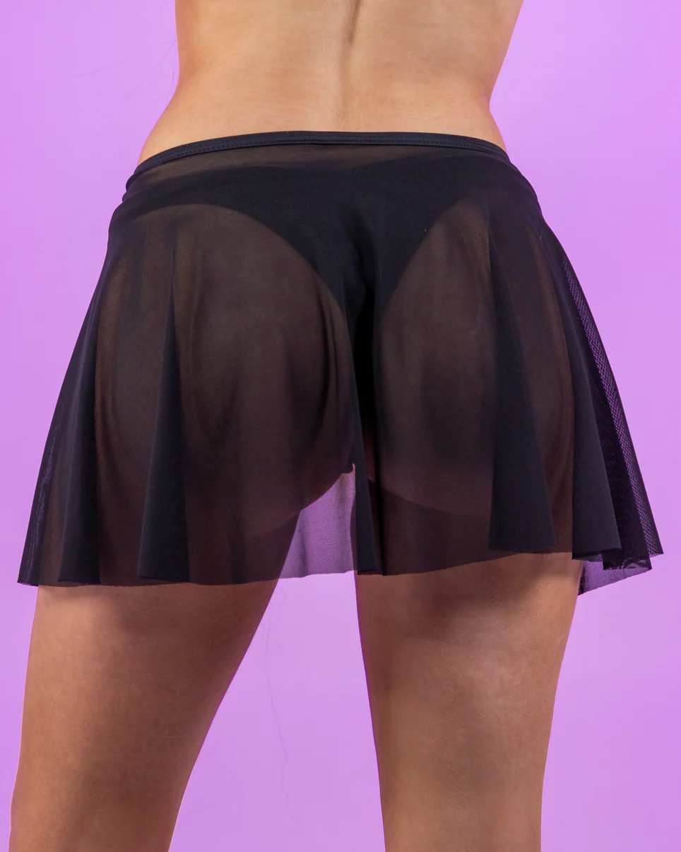 Spin Me Round Mesh Tie Skirt - Image 5
