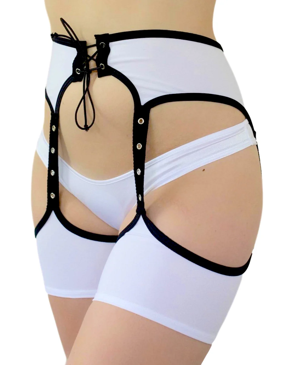 Spur You On Chaps with Lace-Up and Grommet Detail - Image 3