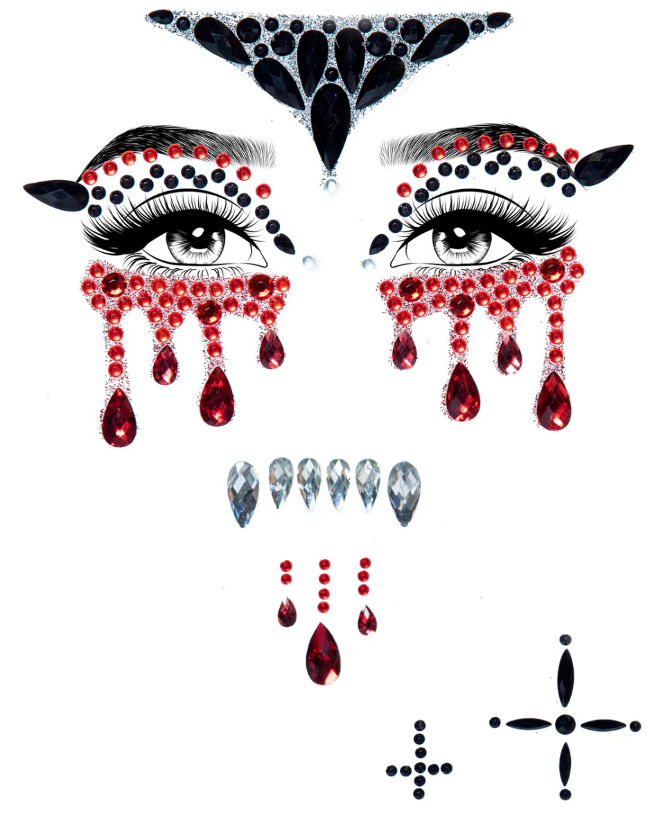 Vampire Blood Face Jewels - Image 4