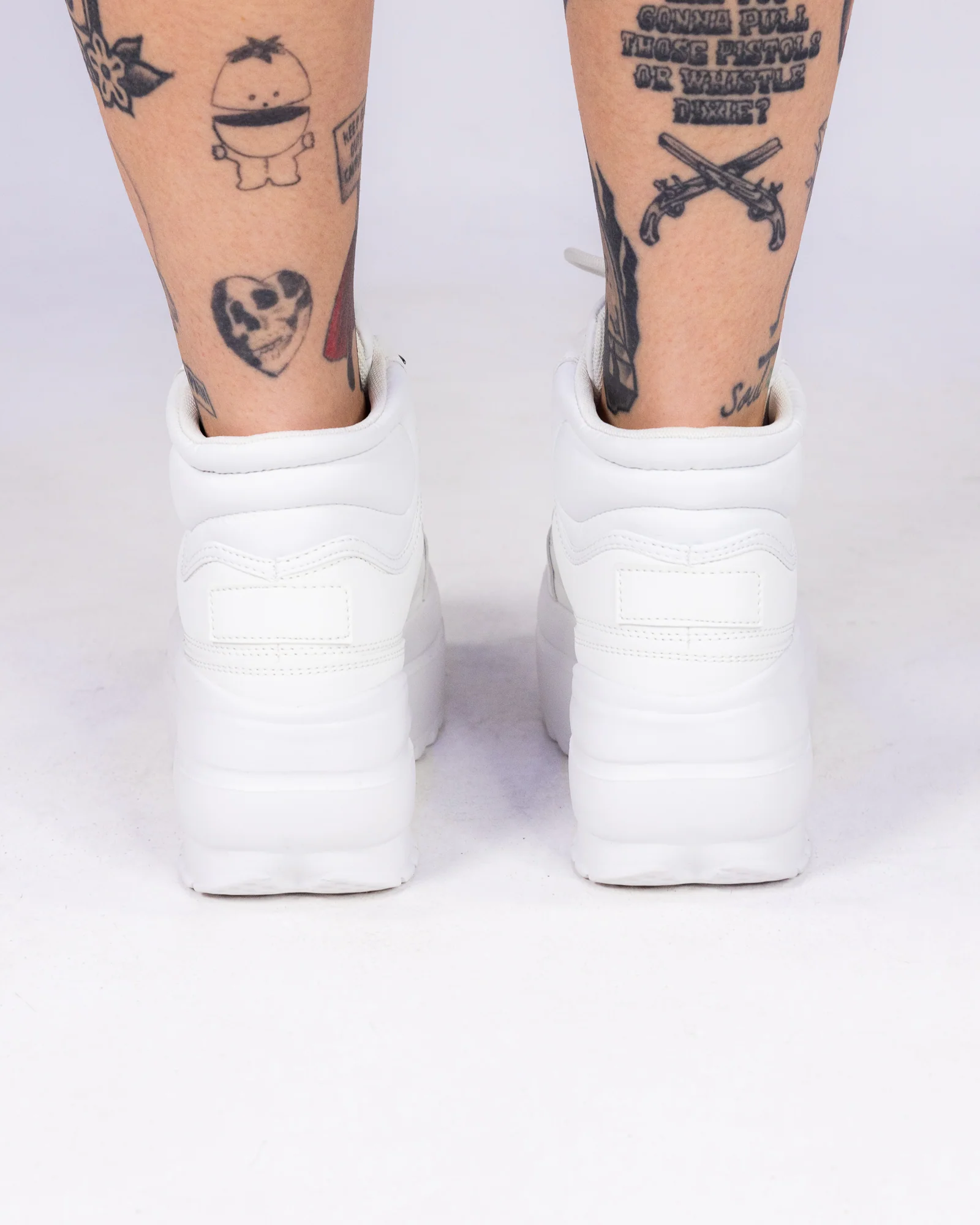 White High Livin' Women's Hi Top Sneakers - Image 3