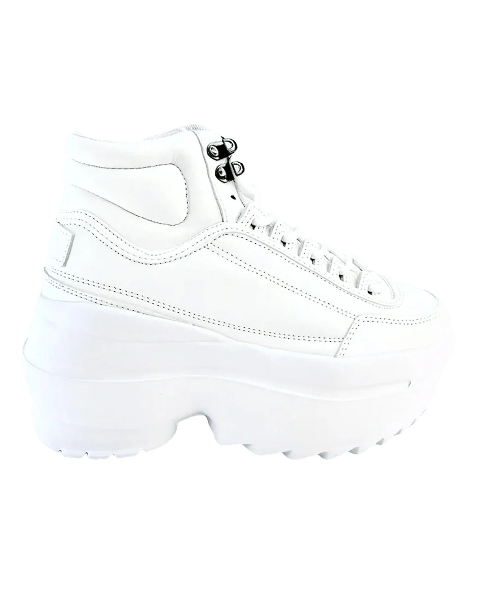 White High Livin' Women's Hi Top Sneakers - Image 5