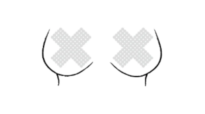 X Rhinestone Self-Adhesive Jewel Pasties - Image 3