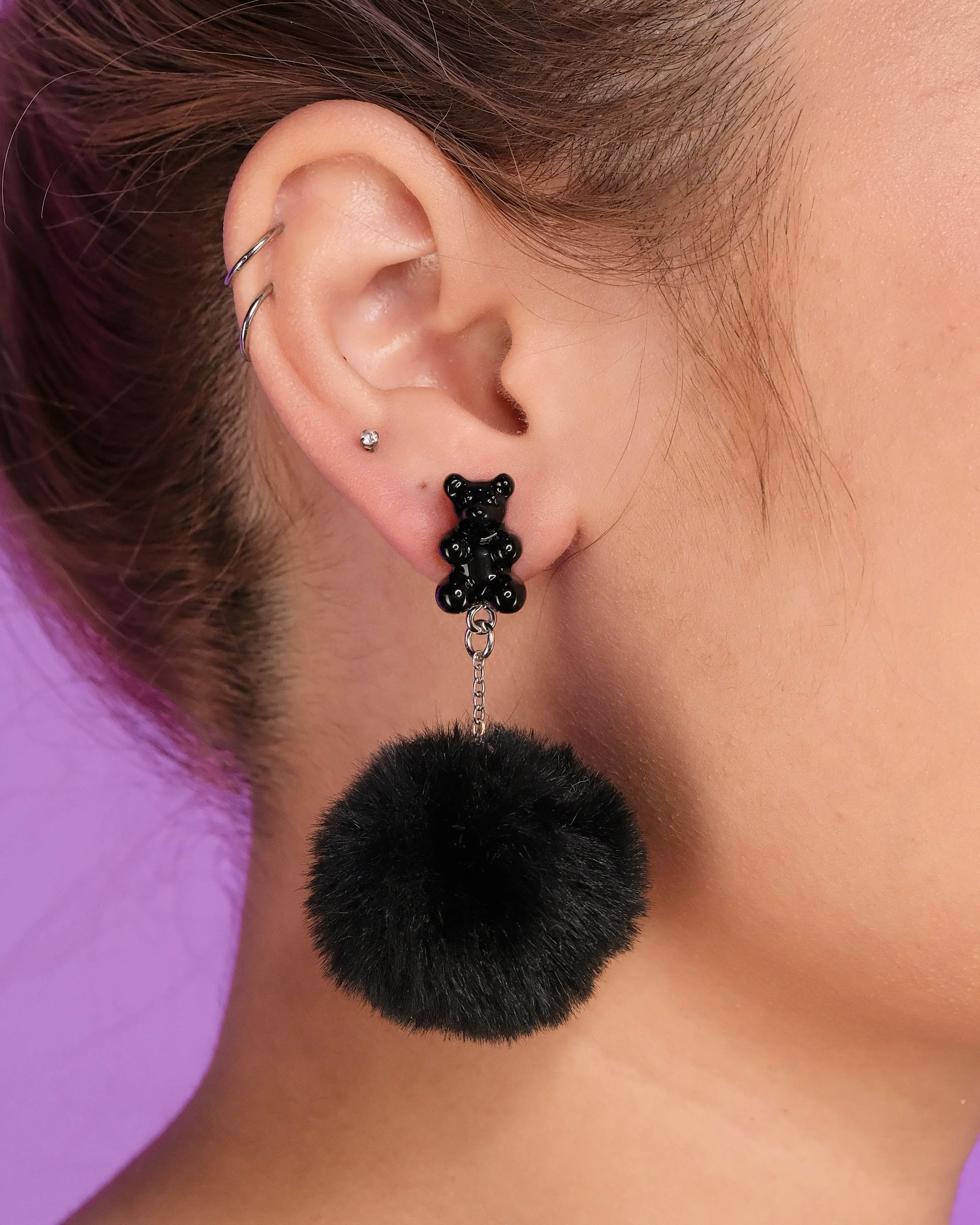 Your Teddy Gummy Bear Plush Earrings - Image 7