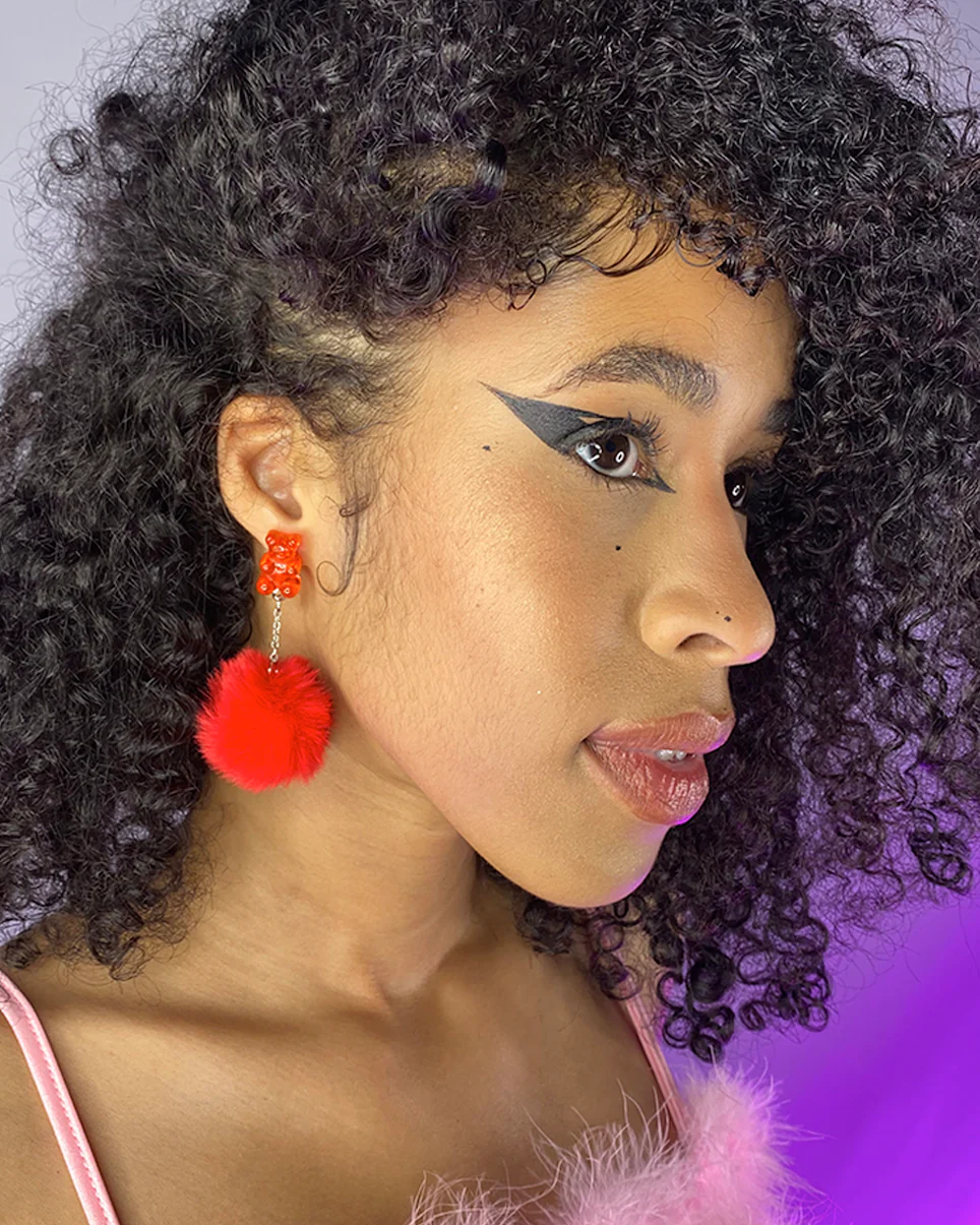 Your Teddy Gummy Bear Plush Earrings - Image 8
